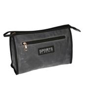 Traveller Toilettas sports classic military grijs/blauw 30cm x 24cm - thumbnail