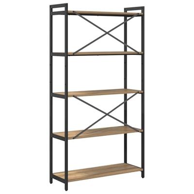 Boekenkast artisanaal eikenkleurig 80 x 30 x 153 cm Boekenkast artisanaal eikenkleurig 80 x 30 x 153 cm