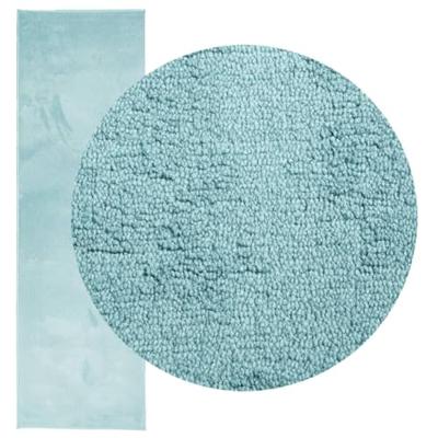 VidaXL Vloerkleed oviedo laagpolig 80x250 cm groen