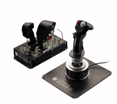 Thrustmaster hotas warthog joystick en throttle gaming hotas (zwart/zilver, pc)