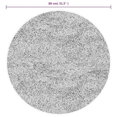 Vloerkleed hoogpolig glanzend 80 cm beige - thumbnail