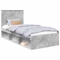 Bedframe Concerte Grijs 90 x 190 cm Massief grenenhout - thumbnail