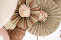 Honeycomb Waaier Blooming Baby Girl (3st) - thumbnail