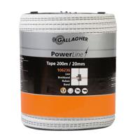 Gallagher PowerLine lint 20mm wit 200m - 106236 106236 - thumbnail