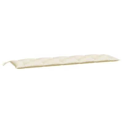 VidaXL Tuinbankkussen 180x(50+50)x7 cm oxford stof crèmewit