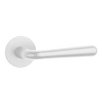Aprile Massieve Deurkruk Irga Mat Wit Op Rond Rozet - thumbnail