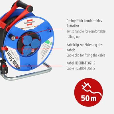 Brennenstuhl Kabelhaspel Garant RR | 50m | 1208230 - 1208230 - thumbnail