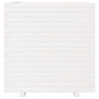 Plantenbak 70x70x72,5 cm massief grenenhout wit - thumbnail