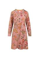 Pip Studio Pip Studio Dana Long Sleeve Nightdress Coco Flower Coral M - thumbnail