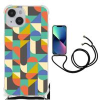 iPhone 14 Doorzichtige Silicone Hoesje Funky Retro - thumbnail