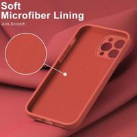 Lunso - iPhone 15 Pro - Hoesje Flexibel silicone Backcover - Rood - thumbnail