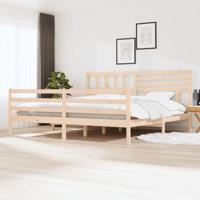 Bedframe zonder matras massief hout 200x200 cm - thumbnail