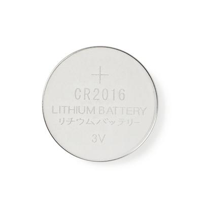 Nedis Lithium-Knoopcelbatterij CR2016 | 3 V DC | 5-Blister | Zilver | 1 stuks - BALCR20165BL BALCR20165BL
