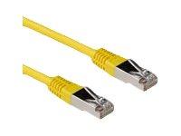 ACT Gele 3 meter LSZH SFTP CAT6A patchkabel met RJ45 connectoren - thumbnail