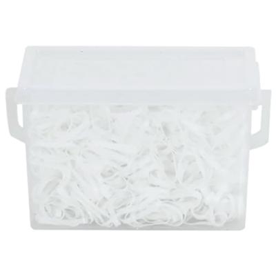 VidaXL Haarelastiekjes paard 2500 st silicone wit - thumbnail