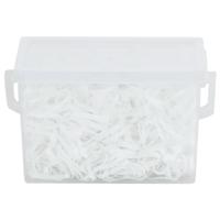 Haarelastiekjes paard 2500 st silicone wit - thumbnail