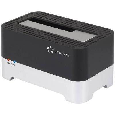 Renkforce RF-DOCKING-01 USB-A 3.2 Gen 1 SATA 1 poort Harde schijf-dockingstation 2.5 inch, 3.5 inch