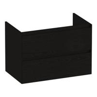 Brauer Inspire - Onderkast 80 cm - met 2 Softclose Lades Greeploos en 1 Sifon Uitsparing - Timber Black - thumbnail