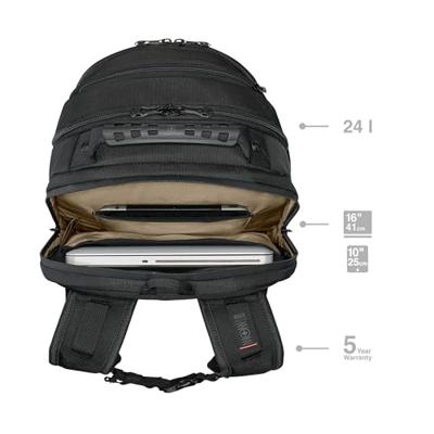 Wenger Legacy Black Series Laptoprugzak Geschikt voor max. (laptop): 40,6 cm (16) Zwart Wenger Legacy Black Series Laptoprugzak Geschikt voor max. (laptop): 40,6 cm (16) Zwart