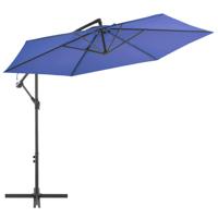 VidaXL Zweefparasol met aluminium paal 300 cm blauw - thumbnail