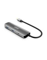URBAN FACTORY 4-in-1 USB-C-hub met 2 USB-A/1 HDMI 4K en 1 USB-C 100 W PD Pass Thru - thumbnail