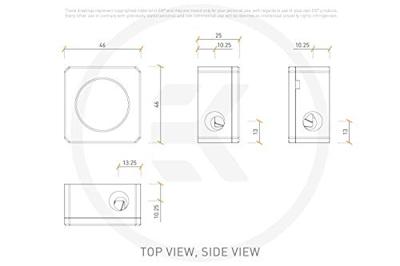 EKWB EK-Quantum Flow Indicator D-RGB - Black doorstroommeter EKWB EK-Quantum Flow Indicator D-RGB - Black doorstroommeter