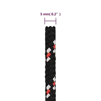 Boot touw 5 mm 500 m polypropyleen zwart Boot touw 5 mm 500 m polypropyleen zwart