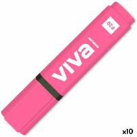 Fluoriscerende Markeerstift Molin Viva Fuchsia (10 Stuks) - thumbnail