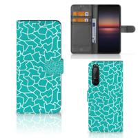 Sony Xperia 1 II Hoesje Cracks Blue - thumbnail