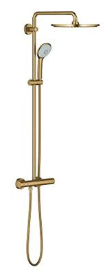 Grohe Euphoria XXL 310 regendoucheset met 4 straalsoorten en thermostaatkraan Ø31cm cool sunrise geborsteld