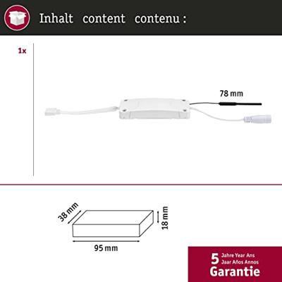 Paulmann 50047 MaxLED Schakelcontroller 24 V Kunststof (l x b x h) 95 x 38 x 28 mm 1 stuk(s) Paulmann 50047 MaxLED Schakelcontroller 24 V Kunststof (l x b x h) 95 x 38 x 28 mm 1 stuk(s)