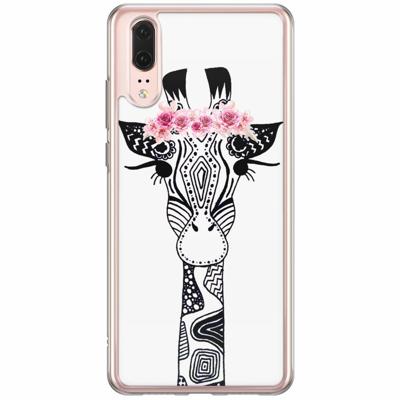 Huawei P20 siliconen hoesje - Giraffe Huawei P20 siliconen hoesje - Giraffe