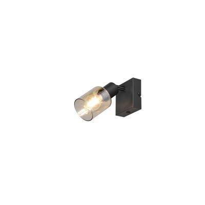 Trio WandlampCadiz zwart enkel - R81781032