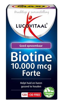 Lucovitaal Biotine forte 150 Zuigtabletten Lucovitaal Biotine forte 150 Zuigtabletten