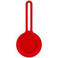 AirTag case infinity series - siliconen sleutelhanger - rood