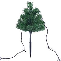 VidaXL Tuinpadkerstbomen 6 st met meerkleurige led&apos;s 45 cm pvc - thumbnail