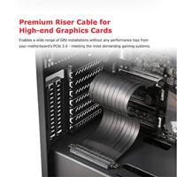Akasa RISER BLACK XL, Premium PCIe 3.0 x 16 Riser cable,100CM 180° PCIe 3.0 x16 Female 180° PCIe 3 - thumbnail