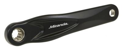 Miranda crank rechts 170mm mini isis bosch 3 mat zwart