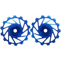 Novaride - Keramische Derailleur Wieltjes MTB 14T Blauw - thumbnail