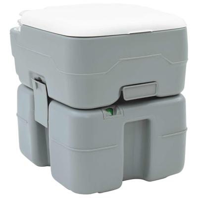 Camping Toilet Grijs 41.5 x 36.5 x 42 cm Kunststof