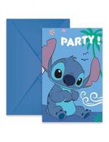 Uitnodigingen Stitch & Angel (6st) - thumbnail