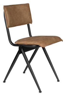 Dutchbone Eetkamerstoel 'Willow' PU, kleur Mokka