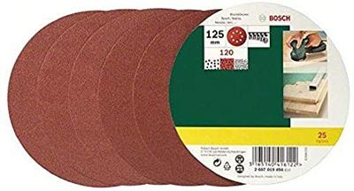 Bosch Accessories 2607019494 Excenterschuurpapier Met klittenband, Geperforeerd Korrelgrootte (num) 120 (Ø) 125 mm 25 stuk(s) Bosch Accessories 2607019494 Excenterschuurpapier Met klittenband, Geperforeerd Korrelgrootte (num) 120 (Ø) 125 mm 25 stuk(s)