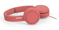 Philips H4105Rd/00 On-Ear-Koptelefoon Met Microfoon (Afstandsbediening In Snoer, Opvouwbaar Design, Schuine Aansluiting, Gewatteerde Hoofdband, Geluidsisolatie) Rood - 2020/2021 Model - thumbnail