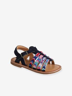Leren kindersandalen kleutercollectie veel blauw Leren kindersandalen kleutercollectie veel blauw