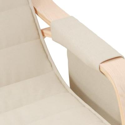 Schommelstoel stof crmekleurig