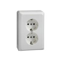 ELSO stopcontact 515514 2-voudig 16A RENOVATIE zuiver wit Meerdere kleuren 1 stuk(s) - thumbnail