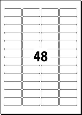 Sigel LA204 Universele etiketten 45.7 x 21.2 mm Papier Wit 1200 stuk(s) Weer verwijderbaar Inkjet, Laser (zwart/wit), Laser (kleur), Kopiëren (zwart/wit),