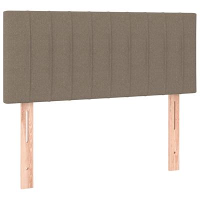 Boxspring met matras stof taupe 100x200 cm