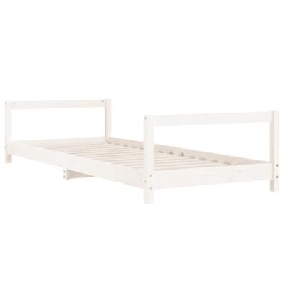 Kinderbedframe 90x190 cm massief grenenhout wit Kinderbedframe 90x190 cm massief grenenhout wit